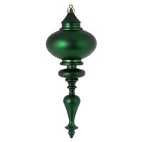 Vickerman 8.7" Emerald Matte Finial Ornament (3 pack)