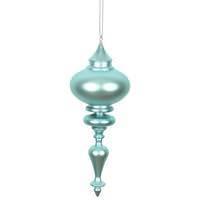 Vickerman 8.7" Baby Blue Matte Finial Ornament (3 pack)