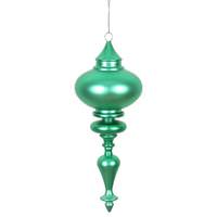Vickerman 8.7" Seafoam Matte Finial Ornament (3 pack)