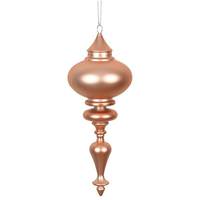 Vickerman 8.7" Rose Gold Matte Finial Ornament (3 pack)
