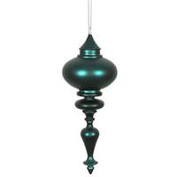 Vickerman 8.7" Sea Blue Matte Finial Ornament (3 pack)