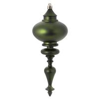 Vickerman 8.7" Moss Green Matte Finial Ornament (3 pack)