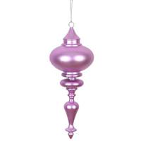 Vickerman 8.7" Orchid Matte Finial Ornament (3 pack)