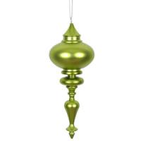 Vickerman 8.7" Lime Matte Finial Ornament (3 pack)
