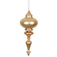 Vickerman 8.7" Cafe Latte Matte Finial Ornament (3 pack)