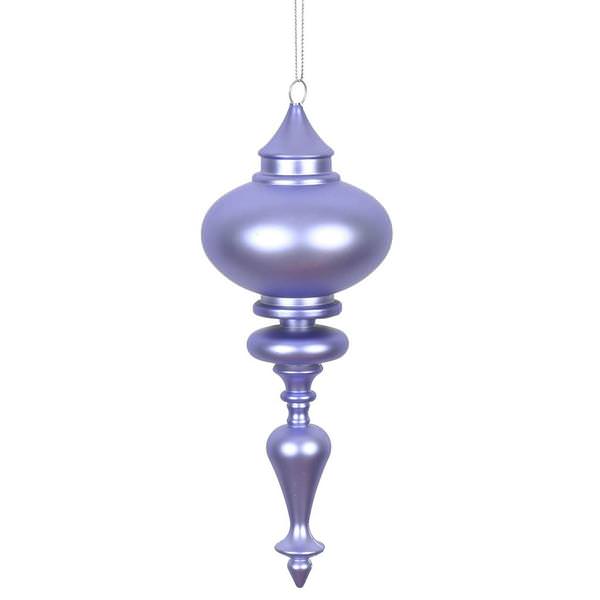 8.7" Lavender Matte Finial Ornament (3 pack)