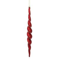 Vickerman 14.6" Wine Shiny Spiral Icicle Ornament (2 pack)