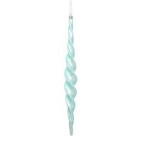 Vickerman 14.6" Baby Blue Shiny Spiral Icicle Ornament (2 pack)