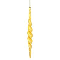 Vickerman 14.6" Honey Gold Shiny Spiral Icicle Ornament (2 pack)