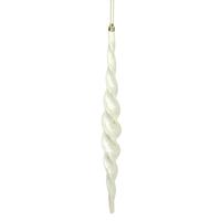 Vickerman 14.6" Champagne Shiny Spiral Icicle Ornament (2 pack)