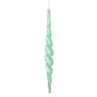 Vickerman 14.6" Seafoam Shiny Spiral Icicle Ornament (2 pack)