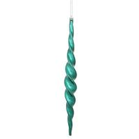 Vickerman 14.6" Sea Blue Shiny Spiral Icicle Ornament (2 pack)