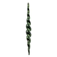 Vickerman 14.6" Moss Green Shiny Spiral Icicle Ornament (2 pack)