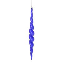 Vickerman 14.6" Purple Shiny Spiral Icicle Ornament (2 pack)