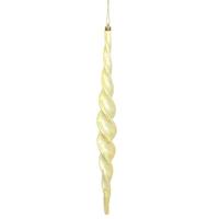 Vickerman 14.6" Gold Shiny Spiral Icicle Ornament (2 pack)