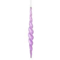 Vickerman 14.6" Orchid Shiny Spiral Icicle Ornament (2 pack)