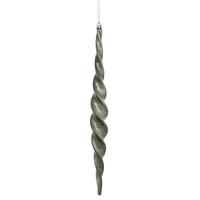 Vickerman 14.6" Gunmetal Shiny Spiral Icicle Ornament (2 pack)