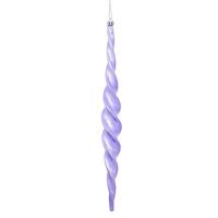 Vickerman 14.6" Lavender Shiny Spiral Icicle Ornament (2 pack)