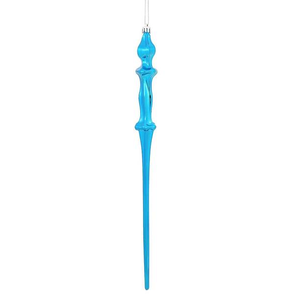 15.7" Blue Shiny Icicle Ornament (3 pack)