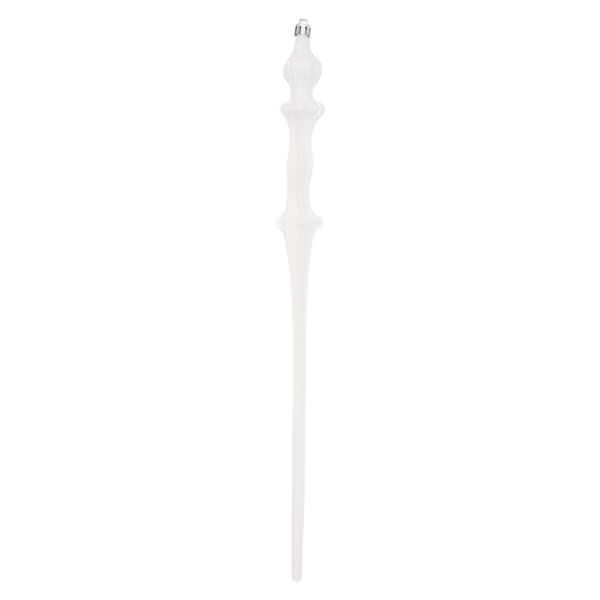 15.7" White Shiny Icicle Ornament (3 pack)