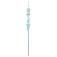 Vickerman 15.7" Baby Blue Shiny Icicle Ornament (3 pack)