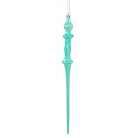 Vickerman 15.7"  Teal Shiny Icicle Ornament (3 pack)