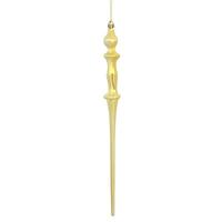 Vickerman 15.7"  Gold Shiny Icicle Ornament (3 pack)