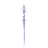 Vickerman 15.7" Lavender Shiny Icicle Ornament (3 pack)