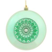 Vickerman 4.75" Seafoam Shiny Star Brite Ball Ornament (4 pack)