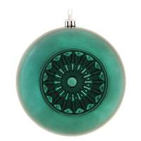 Vickerman 4.75" Sea Blue Shiny Star Brite Ball Ornament (4 pack)