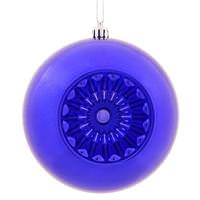 Vickerman 4.75" Purple Shiny Star Brite Ball Ornament (4 pack)