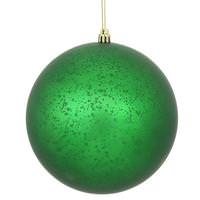 View 4" Green Matte Mercury Ball Ornament (6 pack)