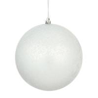 Vickerman 6" Silver Matte Mercury Ball Ornament (4 pack)