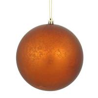 View 6" Copper Matte Mercury Ball Ornament (4 pack)