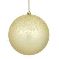 View 8" Champagne Matte Mercury Ball Ornament