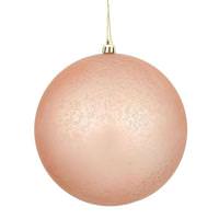 Vickerman 8" Rose Gold Matte Mercury Ball Ornament