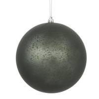 View 8" Pewter Matte Mercury Ball Ornament