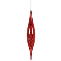 Vickerman 13" Red Mercury Finish Rain Drop Ornament (2 pack)