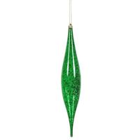 Vickerman 13" Green Mercury Finish Rain Drop Ornament (2 pack)
