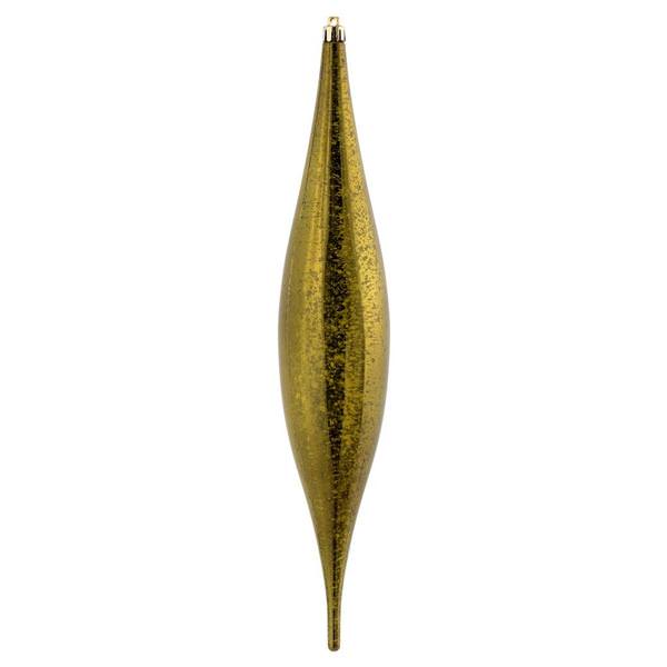 13" Olive Mercury Rain Drop Ornament (2 pack)