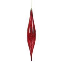 Vickerman 13" Wine Mercury Finish Rain Drop Ornament (2 pack)