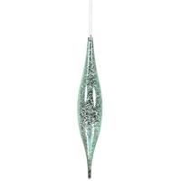 Vickerman 13" Baby Blue Mercury Finish Rain Drop Ornament (2 pack)