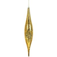 Vickerman 13" Honey Gold Mercury Finish Rain Drop Ornament (2 pack)