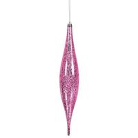 Vickerman 13" Mauve Mercury Finish Rain Drop Ornament (2 pack)