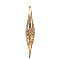 Vickerman 13" Rose Gold Mercury Finish Rain Drop Ornament (2 pack)