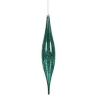 Vickerman 13" Sea Blue Mercury Finish Rain Drop Ornament (2 pack)