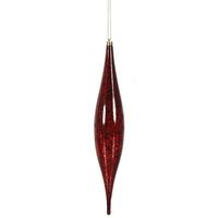 Vickerman 13" Burgundy Mercury Finish Rain Drop Ornament (2 pack)