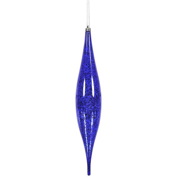 13" Purple Mercury Finish Rain Drop Ornament (2 pack)