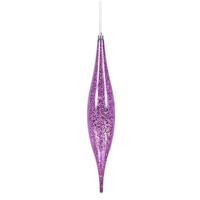 Vickerman 13" Orchid Mercury Finish Rain Drop Ornament (2 pack)