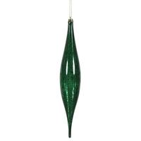 Vickerman 13" Midnight Green Mercury Finish Rain Drop Ornament (2 pack)